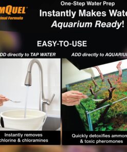 Kordon AMQUEL One-Step Aquarium Water Conditioner - Removes Chlorine & Chloramines Fast, Detoxifies Ammonia, for Freshwater & Saltwater Aquariums, 16-Ounces 11 81g5kasJOaL