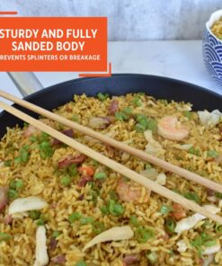 IMUSA 4 Pack 13.5" Bamboo Cooking Chopsticks,Brown Brown 11 81g6CXmEFOL