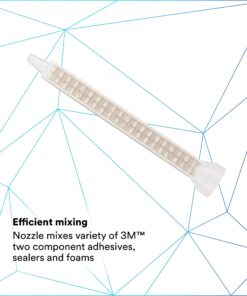 3M 8193 Mixing Nozzle, Cascade Mix/Meter Nozzle, Manual/Pneumatic Applicator Use, 1 Pack, 6/Bag 12 81g6qif8XwL