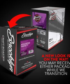 Brooklyn Beans Coffee Pods Assorted Gourmet Variety Pack, Compatible with 2.0 Keurig K Cup Brewers, 40 Count (Packaging May Vary) Assorted Variety Pack 40 Count (Pack of 1) 33 81g7pUgEbqL