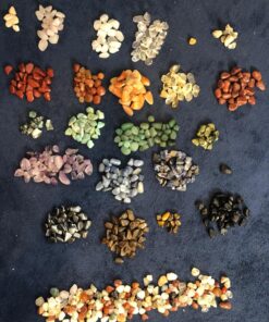 Fantasia Materials: 3 lbs Premium Brazilian Tumbled Polished Natural Stones Assorted Mix - XXSmall - 0.25" to 0.5" 3 lb Lot - Large Pack #A: Xxsmall 7 81g8SfwrisL