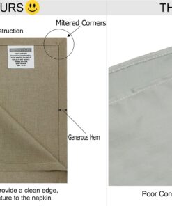 COTTON CRAFT Multicolor Cloth Napkins - Set of 12 Pure Cotton Everyday Lunch Dinner Napkin - Spring Summer Fall Holiday Birthday Party Gift - Soft Washable Absorbent Reusable Napkin - Oversized 20x20 12 Pack -20x20 Inch 30 81g8qksV4pL