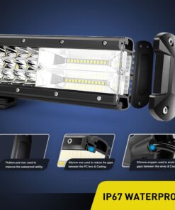 Nilight - 18004C-A LED Light Bar 20Inch 288w Triple Row Flood Spot Combo 28800LM Led Bar Driving Lights Boat Lights Led Off Road Lights for Trucks, 2 Years Warranty 30 81g9b yRdNL