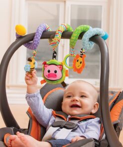 Infantino Stretch & Spiral Activity Toy - Textured Play Activity Toy for Sensory Exploration and Engagement, Ages 0 and Up, Blue Farm, 1 Count (Pack of 1) 20 81gCOeFv8vL