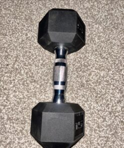 CAP Barbell Coated Dumbbell Weight | Multiple Handle Options Hex 15 LB 22 81gCpfU1NdL