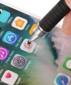 Mixoo 2-in-1 High Precision Stylus (Disc & Fiber Tips 2 in 1 Series), Extra with 3 Replaceable Tips, Compatible with Capacitive Touch Screen Devices (Blue) Blue 23 81gD1CYxqBL