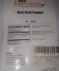 BULKSUPPLEMENTS.COM Organic Beet Root Powder - Beet Juice Organic, Beet Powder Organic, Beetroot Supplement - Vegan & Gluten Free, 3500mg of Organic Beet Powder per Serving, 1kg (2.2 lbs) 2.2 Pound (Pack of 1) 27 81gD3tzAXSL