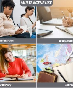 JoyNote 2 Pack Hardcover Notebook, Premium Thick Paper Faux Leather Writing Journal with Pen Loop, 96 Sheets/192 Pages, 2 Plan Stickers Gifts, 5.75 x 8.25 inches, Aqua Blue 13 81gDDbW7d7L