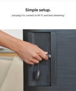 Google Chromecast - Streaming Device with HDMI Cable - Stream Shows, Music, Photos, and Sports from Your Phone to Your TV Black 29 81gDMYg24pL