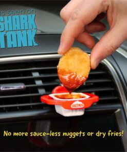 Alternative view of Saucemoto Dip Clip | An in-car sauce holder for ketchup and dipping sauces. As seen on Shark Tank (2 Pack, Black) 2 Pack