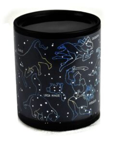 The Unemployed Philosophers Guild Heat Changing Constellation Mug - Add Coffee or Tea and 11 Constellations Appear - Comes in a Fun Gift Box Black 23 81gE TzcZjL