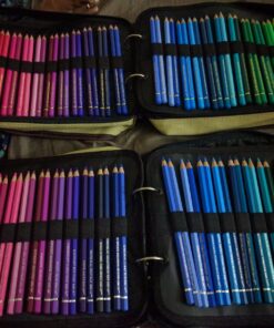 Derwent Pencil Case, Canvas Carry-All Bag Pencil Holder with Removable Shoulder Strap, Holds up to 132 Pencils and Supplies (2300671) , Brown Carry All 132 Capacity 59 81gFg2jGzXL