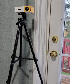 Meer Mini Projector,Portable Movie Projector,Smart Home Projector,Neat Projector for iOS,Android,Windows,PS5,Laptop,TV-Stick,Compatible with HDMI,USB,Audio,TF Card,AV and Remote Control YG300 59 81gFmmTghZL