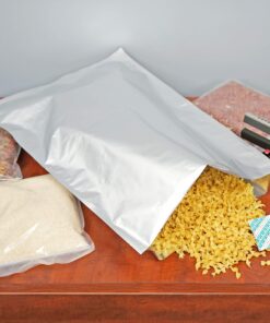 Dry-Packs 10 5 Gallon Mylar Bags MB20x30-2000CC-10PK-OB and 10-2000cc Oxy-Sorb Oxygen Absorbers for Dried Dehydrated and Long Term Food Storage, Silver (MB20x30-2000CC-10PK-OB) Pack of 10 (20x30") 10 81gGkrh DyL