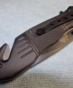 TAC Force Spring Assisted Opening Tactical Rescue Folding Knife Pocket (Black) 50 81gHehh4GtL