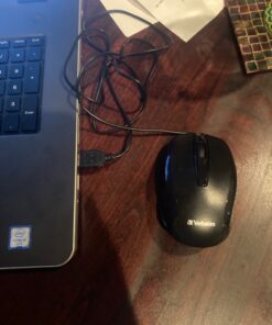 Verbatim Wired USB Computer Mouse - Corded USB Mouse for Laptops and PCs - Right or Left Hand Use, Black 98106,Glossy Black, 1.2" x 2.3" x 3.8" Glossy Black 35 81gHrd2XNBL