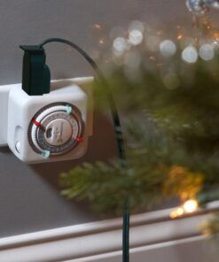 TN311 Heavy-Duty 24-Hour Indoor Mechanical Plug-in Timer - Efficient Control for 2 Devices, Customizable Scheduling - Timer for Lighting, Fans & Small Appliances 18 81gIDc2keL