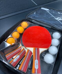 NIBIRU SPORT Ping Pong Paddle Sets - Professional Table Tennis Paddles, Balls, Storage Case - Table Tennis Rackets & Game Accessories 4 Paddle Set 43 81gIij3o0GL