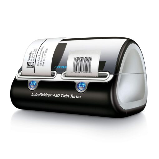 DYMO Label Writer 450 Twin Turbo Label Printer, 71 Labels Per Minute, Black/Silver 450 Twin Turbo Machine