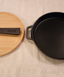 Ooni Cast Iron Skillet - Cast Iron Pan - Cast Iron Skillet with Removable Handle - Cast Iron Frying Pan - Pre-Seasoned Oven Safe 21 81gKEF3 5ZL