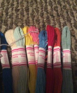 Premium Rainbow Color Embroidery Floss - Cross Stitch Threads - Friendship Bracelets Floss - Crafts Floss - 116 Pcs - 105 Skeins Per Pack and Set of 10 Embroidery Needles and 1 Threader 48 81gKM7Tq1ZL