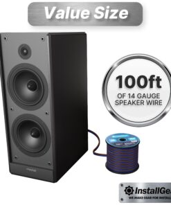 InstallGear 14 Gauge Speaker Wire 100 ft Cable, 14 AWG Speaker Wire Cable, True Spec Soft Touch Cables | Great use for Car Audio Speaker Wire, Stereos, Home Theater Speakers, Surround Sound 100 Feet 35 81gL90P4eAL