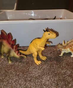 PREXTEX 10'' Dinosaur Figures - 12 Plastic Dinosaur Toys for Boys & Girls - Assorted Dinosaurs Include T-Rex & More - Dinosaur Toys for Kids 3-5+ 10 Pack - 8-10 Inch Assorted 32 81gLKwuOuQL