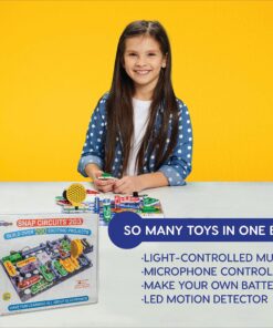 Alternative view of Snap Circuits 203 Electronics Exploration Kit | Over 200 STEM Projects | Full Color Project Manual | 42 Snap Modules | Unlimited Fun