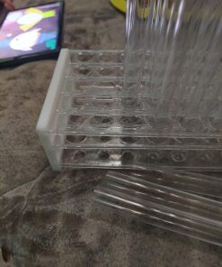 Karter Scientific 208U2 Plastic Test Tube Rack for 15/18 mm Tubes, Holds 50, Detachable (Single) PACK OF 1 32 81gMRq0whpL