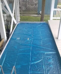 Intex Solar Pool Cover for 18' x 9' Rectangular Frame Outdoor Swimming Pools with Carrying Storage Bag, (Pool Cover Only), Blue Solar Cover 32 81gMYbB2FTL