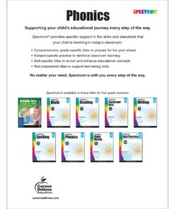 Carson-Dellosa Spectrum® Phonics Workbook, Grade 1 10 81gMjlPP1YL