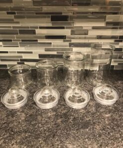 Anchor Hocking Apothecary Jar Canister Set with Ball Lid, 4-Piece Set, Clear Glass - 4 Piece Ball Jar Set 35 81gOBWs0YOL