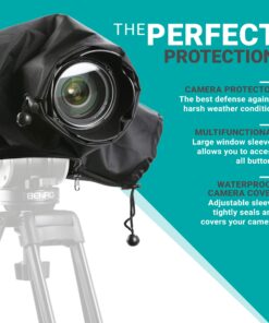 Alternative view of Movo CRC01 Waterproof Nylon Camera Rain Cover with Enclosed Hand Sleeves Compatible with Canon EOS, Nikon, Sony, Olympus, Pentax and Panasonic DSLR Cameras