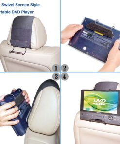 TFY Universal Car Headrest Mount Holder for Portable DVD Player 17 81gOqxb7LwL 1
