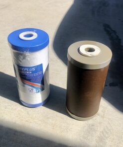 PUREPLUS 5 Micron 10" x 4.5" Whole House Sediment and Carbon Water Filter Replacement Cartridge for GE FXHTC, GXWH40L, GXWH35F, GNWH38S, Culligan RFC-BBSA, WRC25HD, PP10BB-CC, Pentek RFC-BB, 2Pack 2 Count (Pack of 1) 27 81gR3wEam L