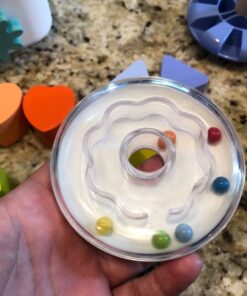 Amazon Basics Wooden Shape Sorter and Rainbow Stacker, Classic Sorting Toy for Babies, Toddlers, Children Age 12+ Months, Multicolor 73 81gRcDEBGKL