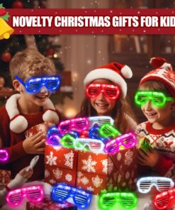 20 Pack LED Glasses New Years Eve Christmas Party Supplies, 6 Colors Light Up Glasses Shutter Shades Glow Sticks Glasses Led Party Sunglasses Kids/Adults Glow In Dark Party Favors Neon Carnival Party 20 Pack Led Glasses 16 81gRnjhjd0L