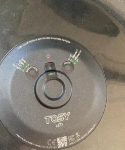 TOSY Flying Disc - 16 Million Color RGB or 36 or 360 LEDs, Extremely Bright, Smart Modes, Auto Light Up, Rechargeable, Cool Fun Christmas, Birthday & Camping Gift for Men/Boys/Teens/Kids, 175g frisbee Blue 36 Leds (Black Disc) 18 81gRwJ4gciL