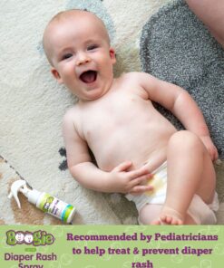 Baby Diaper Rash Cream Spray by Boogie Bottoms, No-Rub Touch Free Application for Sensitive Skin, Over 200 Sprays per Bottle, 1.7 oz, Pack of 3 30 81gS8YaMhvL