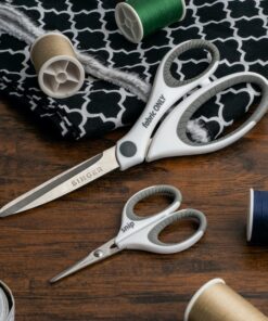 SINGER 07175 Sewing and Detail Scissors Set with Comfort Grip,White,pink 2-Pack 19 81gSxLCcKbS