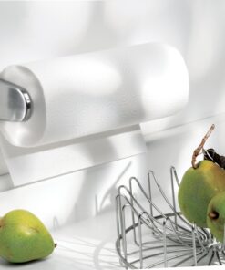 interDesign Wingo Paper Towel Holder for Kitchen-Wall Mount/Under Cabinet, 12" x 4.5" x 2.5", Stainless Steel 6 81gV8jCKGyL