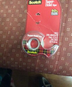 Scotch Super-Hold Tape, 2 Rolls, Transparent Finish, 50% More Adhesive, Trusted Favorite, 3/4 x 600 Inches, Dispensered (198DM-2) 55 81gVZGratXL