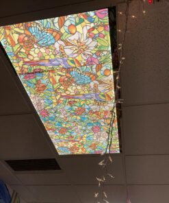 d-c-fix Window Privacy Film Tulia Stained Glass Self-Adhesive Two Way Day and Night Decorative Vinyl Covering for Home Door Bathroom Decal Sticker 17.7" x 78.7" 46 81gW26XO3jL