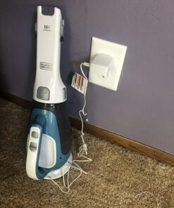 BLACK+DECKER dustbuster AdvancedClean Cordless Handheld Vacuum, Compact Home and Car Vacuum with Crevice Tool (CHV1410L) Blue, White 16 Volt Handheld Vacuum 40 81gW3v69waL