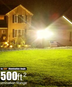STASUN LED Flood Light Outdoor, 150W 13500lm Outdoor Area Lighting, IP66 Waterproof Exterior Floodlight Commercial Security Light, 3000K Warm White, 3 Adjustable Heads for Yard, Street,Parking Lot 14 81gWCqSbuS