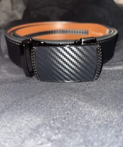 CHAOREN Leather Ratchet Belt Men - Customizable Fit, Effortless Style (35mm) Imperial - Black 42" to 48" Waist Adjustable 31 81gWL8mIZfL