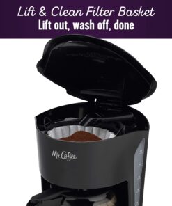 Mr. Coffee Coffee Maker with Auto Pause and Glass Carafe, 12 Cups, Black 19 81gWiWnwiL