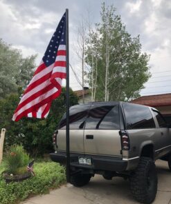American Flag 5x8 Outdoor by Grace Alley, Embroidered Stars and Sewn Stripes, Heavy Duty, Hand Made and All Weather Fade Resistant - Long Lasting Nylon & Brass Grommets for High Wind Durability, 100% Made in USA 44 81gWvc9RN2L