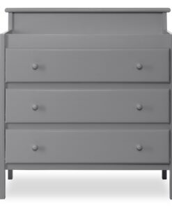 Alternative view of Dream On Me Mason Modern Changing Table with Free Changing Pad in Steel Grey, Three Spacious Drawers, Made of New Zealand Pinewood, Includes 1" Mattress Pad and Anti-Tipping Kit