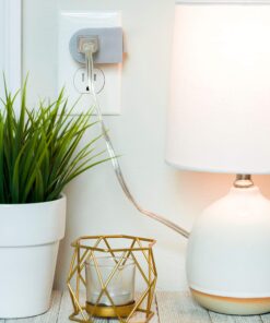 UltraPro Grounded Power Switch, Outlet Extender, 3-Prong, Easy to Install, for Indoor Lights and Small Appliances, Energy Efficient Adapter, Space Saving Design, UL Listed, Gray, 45203 10 81gXt7hcGML 1